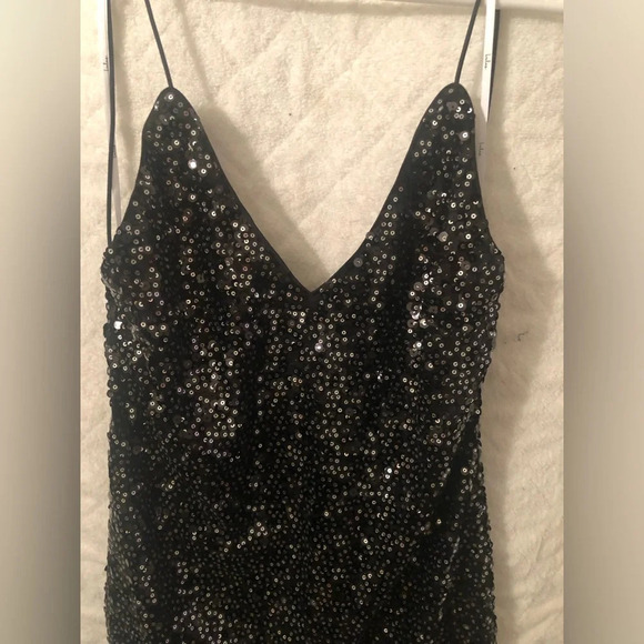 NWT Lulu’s Force of Fashion Black Backless Sequin Mini Dress - Picture 3 of 7